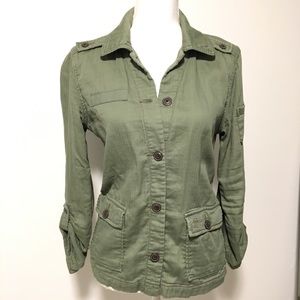 American Eagle military style button down